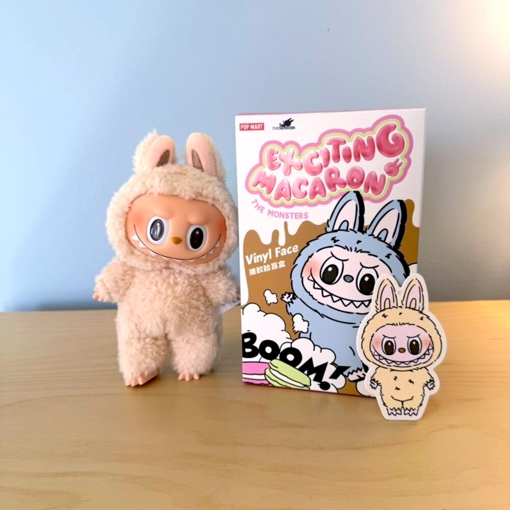 💜 AUTHENTIC NEW LABUBU The Monsters Exciting Macaron - Soymilk Sealed Box